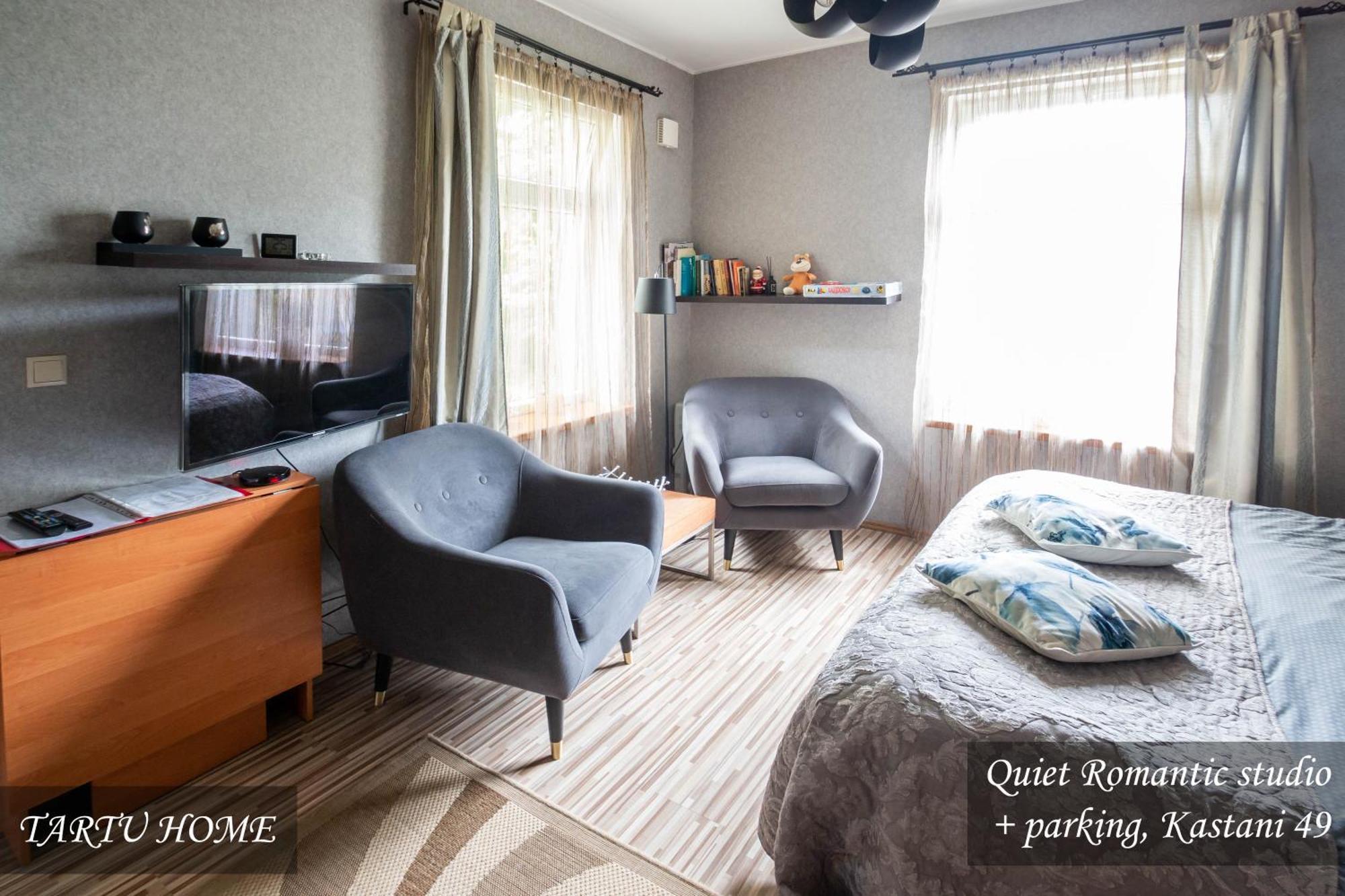 Quiet Romantic Studio Plus Parking, Tartu Home Exteriér fotografie